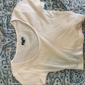 white crop top